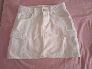 Falda vaquera corta Mango Talla S