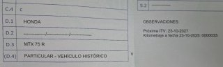Honda MTX 75 Mtx 80 Historica.