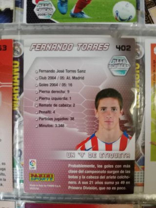 HAT-TRICK "NIÑO"TORRES       3 Cards.