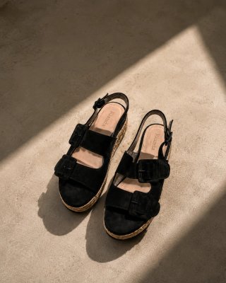 Sandalias Plataforma Espadrille Talla 38