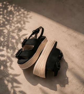 Sandalias Plataforma Espadrille Talla 38