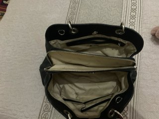 Bolso Guess Negro Asa Trenzada 24x15x35cm
