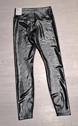 Mallas Nike Negras Brillantes Mujer