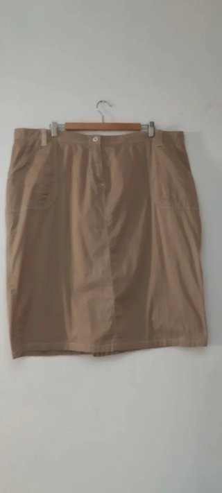 Falda recta Beige El Corte Inglés - Talla 60