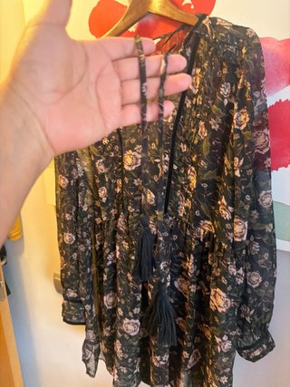 Vestido Zara floral XL