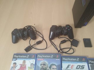 Consola PlayStation 2 Negra + Juegos y Mandos