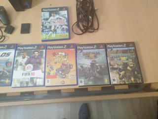 Consola PlayStation 2 Negra + Juegos y Mandos