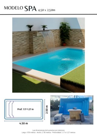 Kit Piscina SPA Aqua Sol 4.50x2.50m