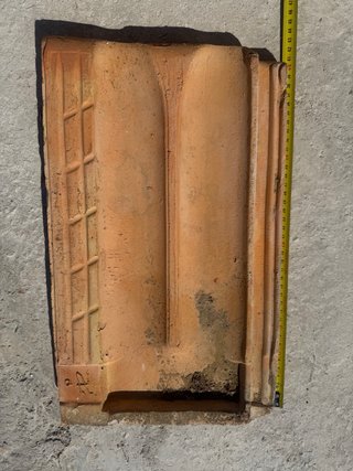 Tejas planas de barro usadas (aprox. 300)
