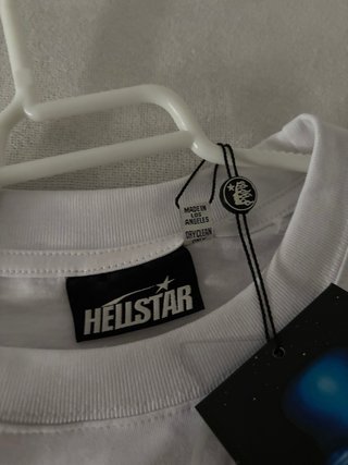 Hellstar Studios Camiseta Blanca Logo Sport / Face