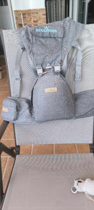 Mochila Portabebés Gris
