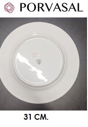 Plato Porvasal Decorado Relieve 31 cm