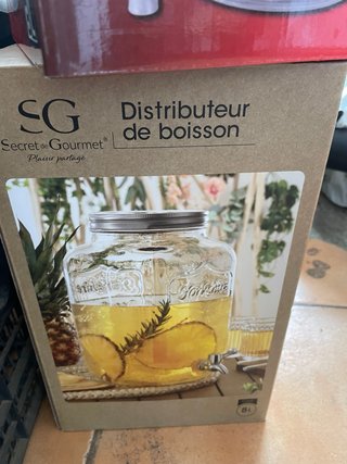 Tarros dispensadores de  cristal con sus grifos