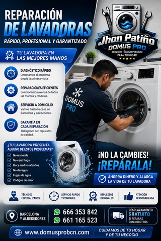 SERVICIO TÉCNICO LAVADORA BARCELONA