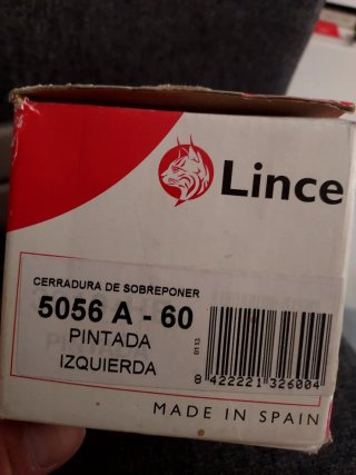 Cerradura completa a estrenar. Marca Lince