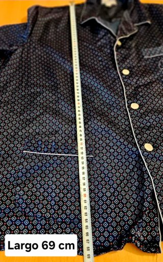 Pijama Hombre Talla L Azul y Blanco