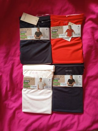 Lote 4 Camisetas Esmara Tencel Talla M