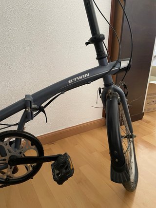 Bicicleta plegable B'TWIN gris