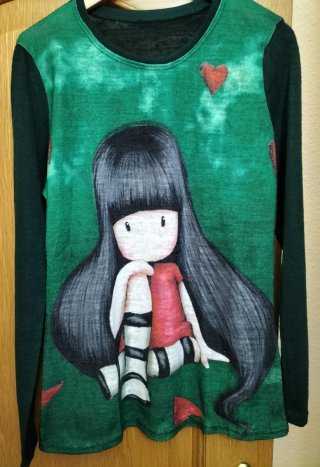 Camiseta Gorgeous niña manga larga