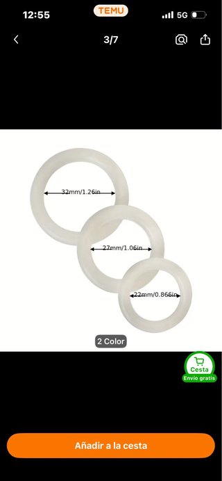 3 Anillos Silicona Hombre