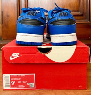 Nike Dunk Low Retro Azul y Negro Con poco uso