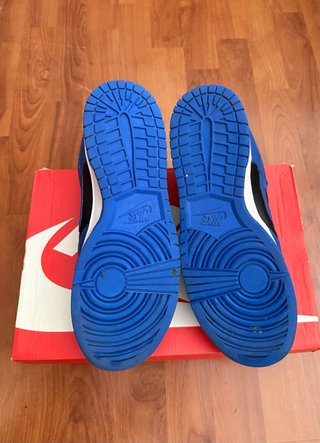 Nike Dunk Low Retro Azul y Negro Con poco uso