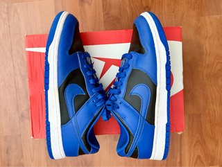 Nike Dunk Low Retro Azul y Negro Con poco uso