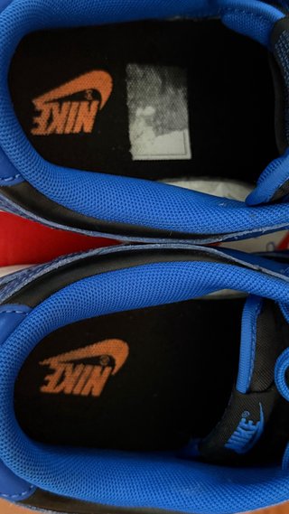 Nike Dunk Low Retro Azul y Negro Con poco uso