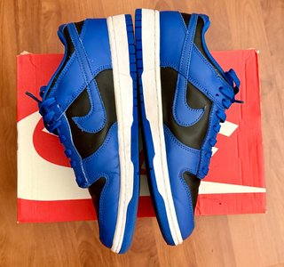 Nike Dunk Low Retro Azul y Negro Con poco uso