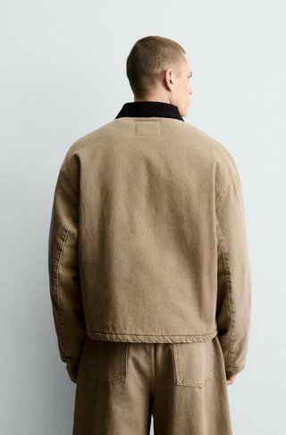Chaqueta Zara Beige Talla M Hombre