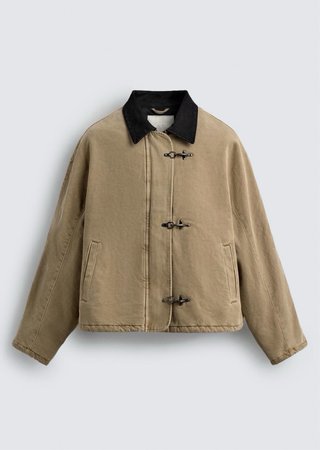 Chaqueta Zara Beige Talla M Hombre