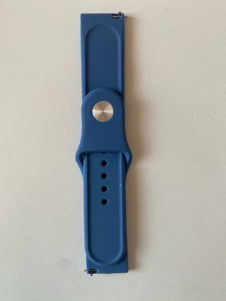 Correa de reloj de silicona 22mm azul