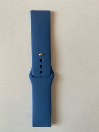 Correa de reloj de silicona 22mm azul