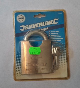 Candado Silverline 70mm con llaves