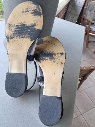 Sandali donna neri con strass