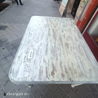 Mesa comedor madera maciza estilo rústico extensib