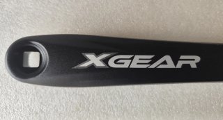 Bielas XGEAR 40T Eje Cuadradillo Negro
