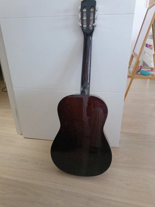 Funda azul para guitarra infantil