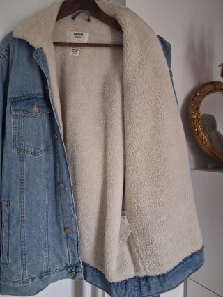 Chaqueta vaquera Bershka forro borreguito XL
