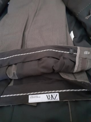 Traje Zara Marrón Hombre