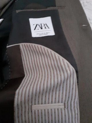 Traje Zara Marrón Hombre