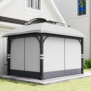 Pabellón de jardín, 3,3 x 4 m carpa de jardín con