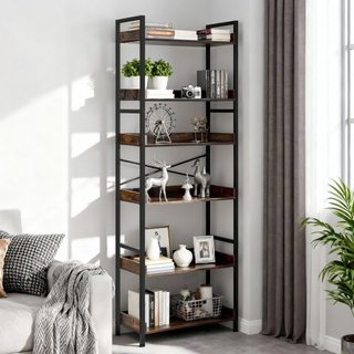 Estantería Industrial, 6 Niveles, Estante de Escal