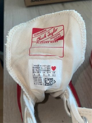 Converse All Star Blancas y Rojas