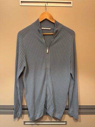Chaqueta punto cremallera ADOLFO DOMINGUEZ Azul M