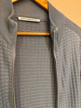 Chaqueta punto cremallera ADOLFO DOMINGUEZ Azul M