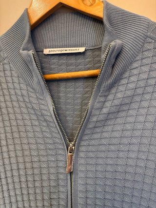 Chaqueta punto cremallera ADOLFO DOMINGUEZ Azul M