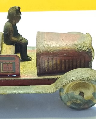 Camión Bomberos Hojalata Juguete Antiguo