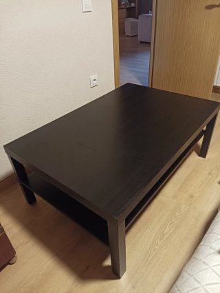 Mesa de centro Ikea negra/marrón