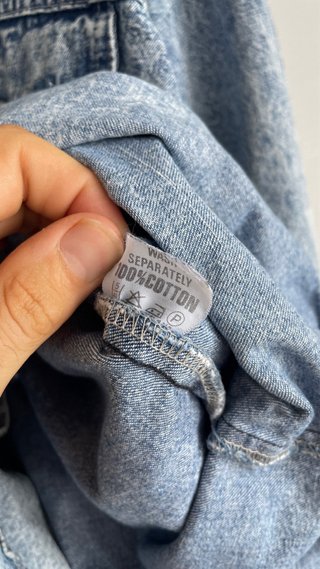 Camisa Vaquera Belmann Acid Wash Talla M